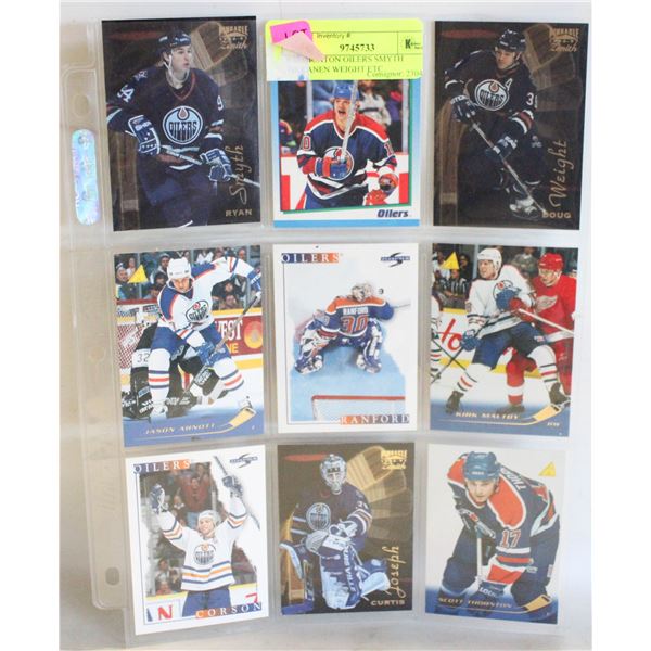 9 EDMONTON OILERS SMYTH TIKKANEN WEIGHT ETC
