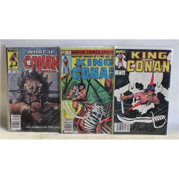 VINTAGE KING CONAN COMIC BOOKS #13/19/43