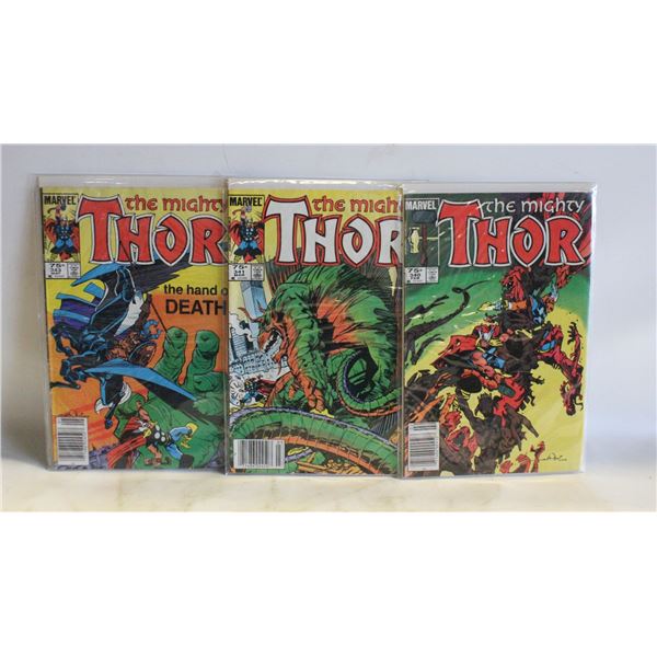 VINTAGE THE MIGHTY THOR COMIC BOOKS #340/341/343