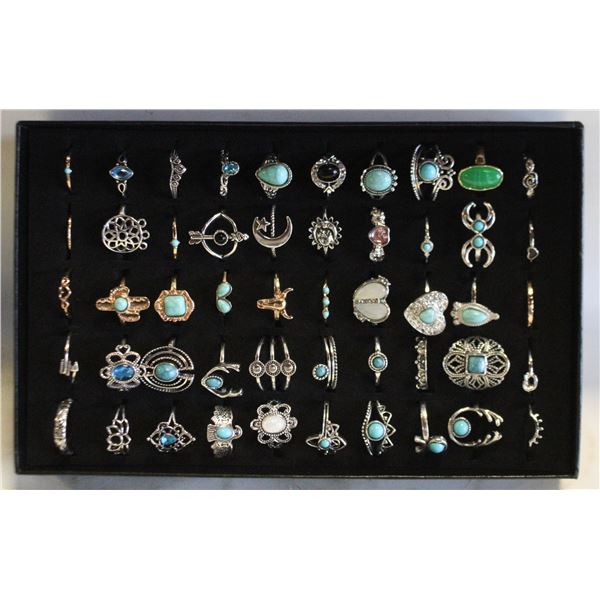 RINGS BOX WITH 50 TURKISH STYLE RINGS