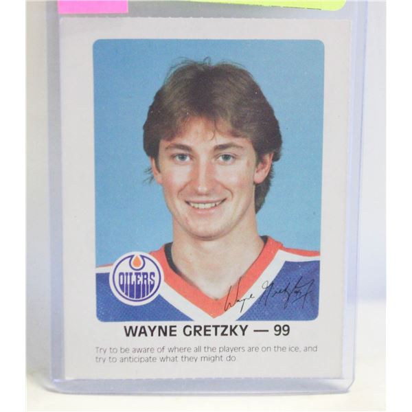 WAYNE GRETZKY 1983-84 OILERS AUTO SIGNATURE
