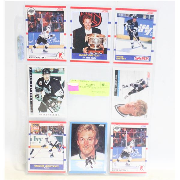 8 WAYNE GRETZKY CARDS ALL SCORE