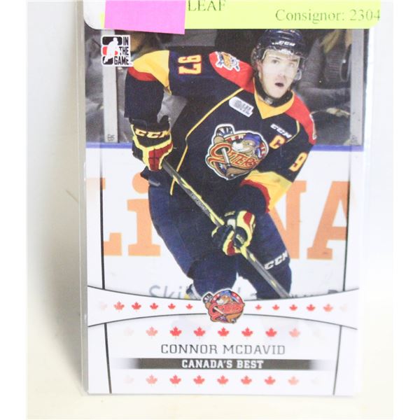 MCDAVID CANADAS BEST CHL ROOKIE LEAF