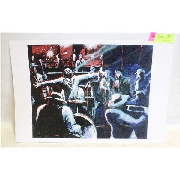 JAZZ MEETING PRINT 34 OF 100 SIGNED/DATED IN