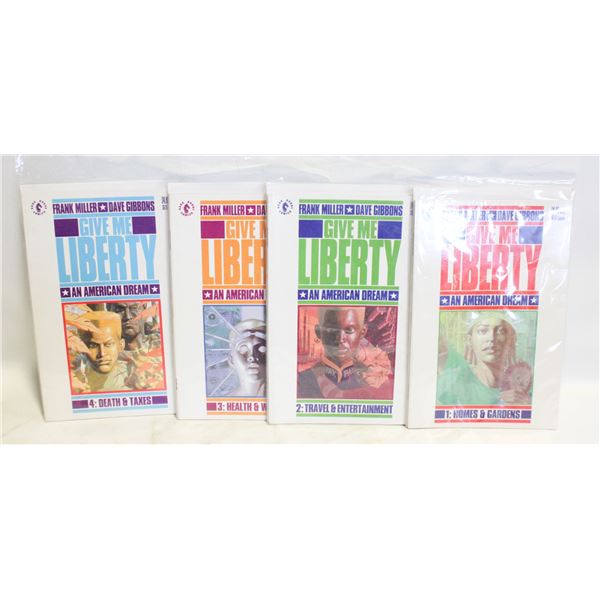 FRANK MILLER & DAVE G GIVE ME LIBERTY COMICS #1-4