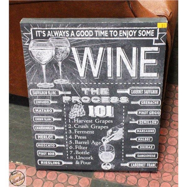 16” X 20” WINE WALL ART