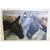 Image 1 : HORSES CANVAS PICTURE, 24" X 16"