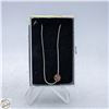 Image 1 : VINTAGE RED CRYSTAL BALL PENDANT NECKLACE
