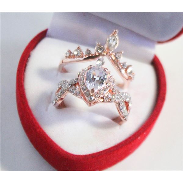 NEW 2PCS/SET RING SET SZ9