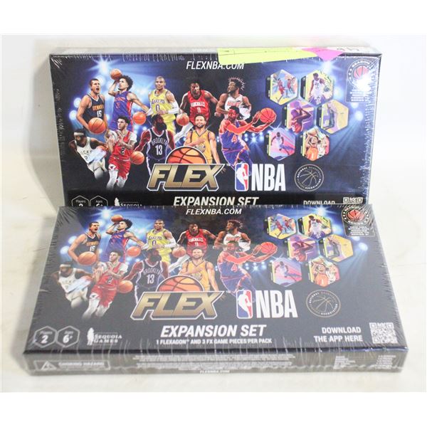 2 FLEX NBA EXPANSION SETS FLEXAGONS