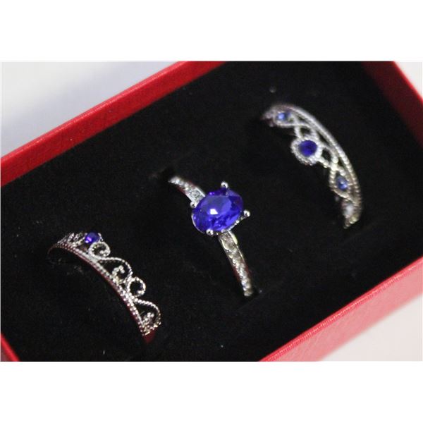 NEW 3PCS/SET RING SET SZ9