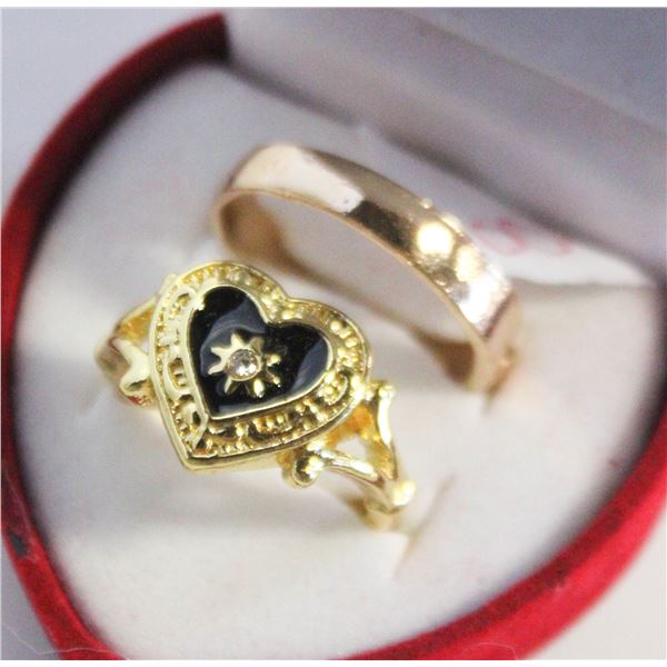 NEW 2PCS/SET RING SET SZ8