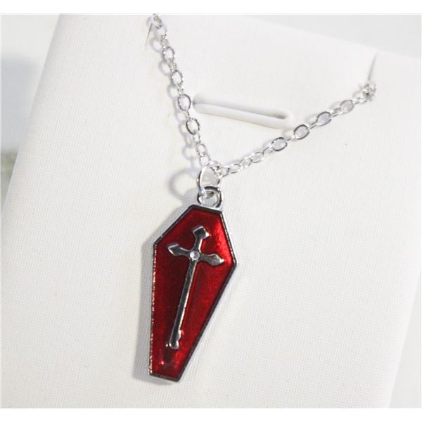 NEW VAMPIRE COFFIN NECKLACE