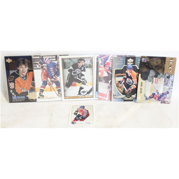 LOT OF 8 VINTAGE WAYNE GRETZKY NHL CARDS