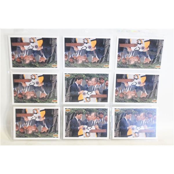 LOT OF 25 - 1991 NHL MARIO LEMIEUX WHITE HOUSE