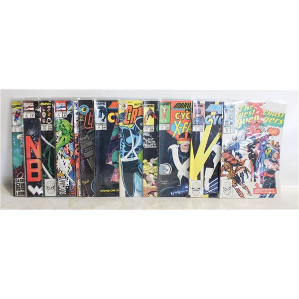 12 VINTAGE MARVEL X-MEN COMICS