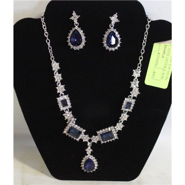 NEW JEWELRY DISPLAY W/ NECKLACE AND EARRING