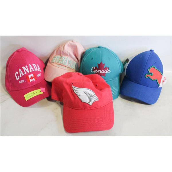 5 LADIES HATS