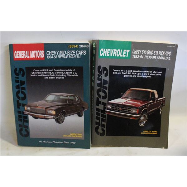 2 CHILTONS REPAIR MANUALS