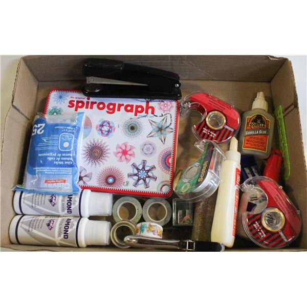 FLAT OF CRAFT SUPPLIES ETC