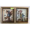 Image 1 : 2 VINTAGE EVANS 3D SHADOW BOX (BOY + GIRL)
