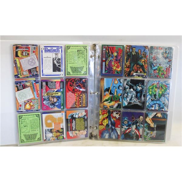 BINDER OF MARVEL CARDS