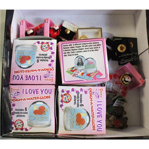 LOT OF NEW GIFT ITEMS INCLUDES LOVE BUGS & PINS