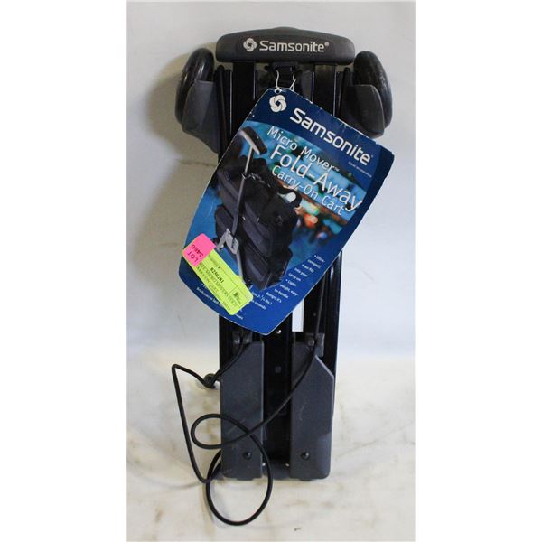 SAMSONITE MICRO MOVERS FOLD AWAY CARRY ON CART