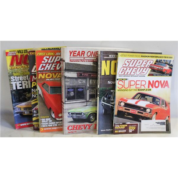 10 NOVA BOOKS, ENGINES, PARTS & MAGAZINES