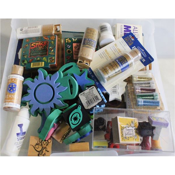 LOT OF VARIOUS STAMPING KITS IN CASES & SUPPLIES