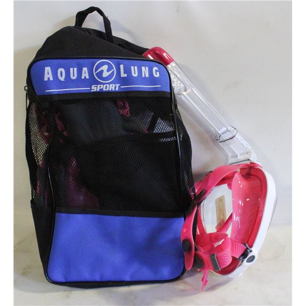 GIRLS SMALL FLIPPER/SNORKEL SET