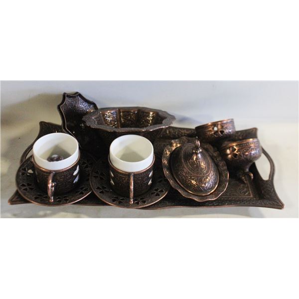 COPPER TURKISH COFFEE SET