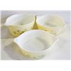 Image 1 : SET OF THREE PYREX CASSEROLES