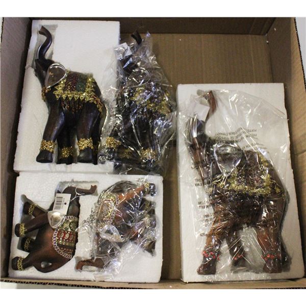 BUNDLE OF ELEPHANT DECOR STATUES