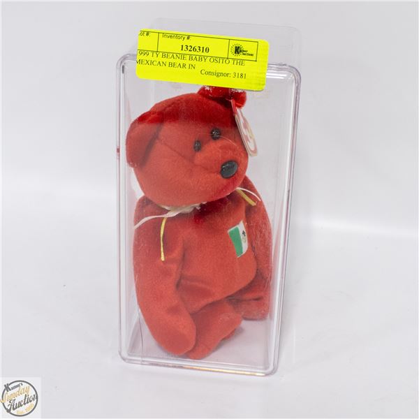 1999 TY BEANIE BABY OSITO THE MEXICAN BEAR IN