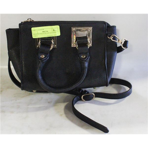 MADISON WEST BLACK LEATHER PURSE