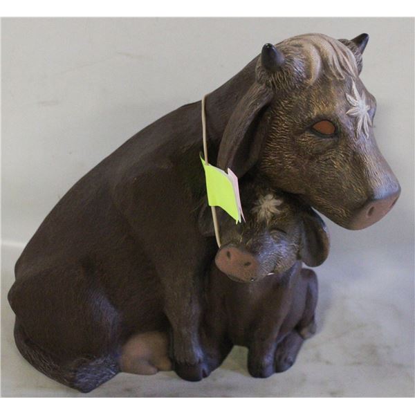 CERAMIC COW PIGGY BANK