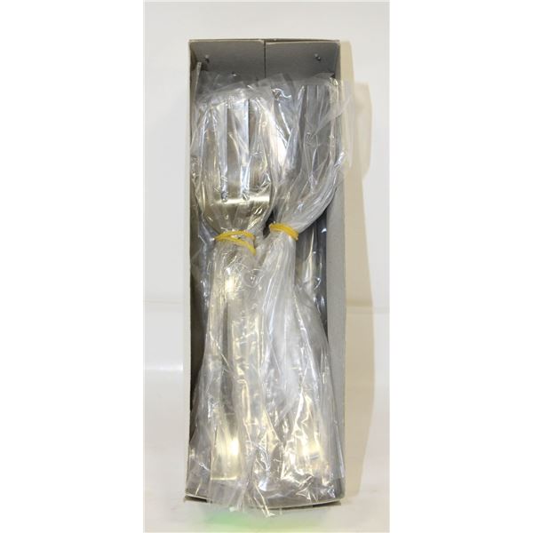 2 DOZEN NEW LARGE SWISS CHROME VANADIUM MEAT FORKS