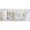 Image 1 : FOUR VINTAGE WHITE BONE CHINA FOOTED MUGS