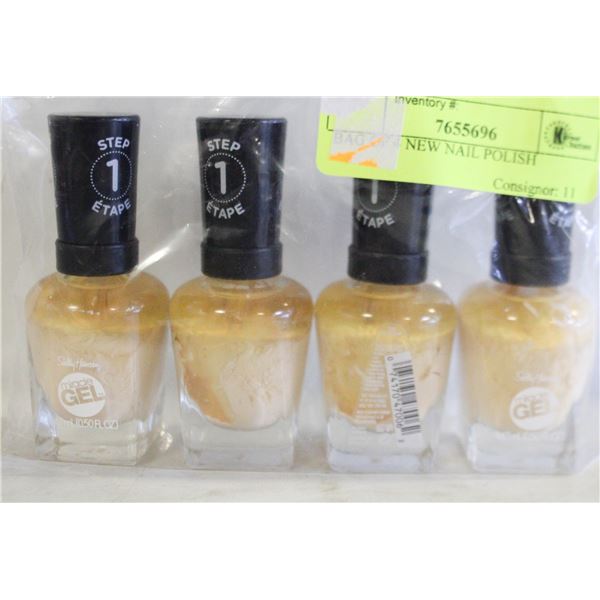 BAG OF 4 NEW NAIL POLISH