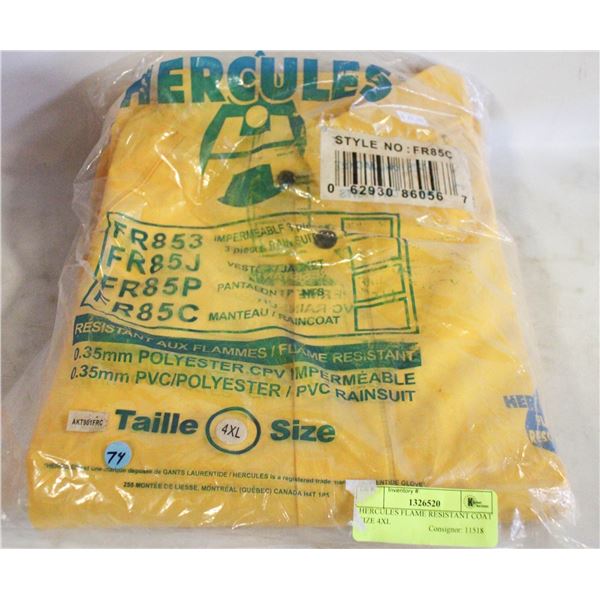 HERCULES FLAME RESISTANT COAT SIZE 4XL