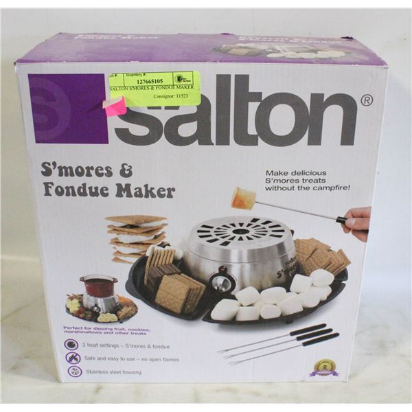 SALTON S'MORES & FONDUE MAKER