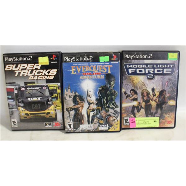3 PLAYSTATION 2 GAMES