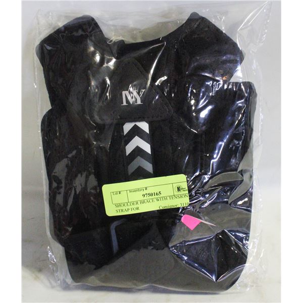 SHOULDER BRACE WITH TENSION STRAP FOR