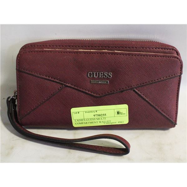 LADIES GUESS MULTI COMPARTMENT WALLET
