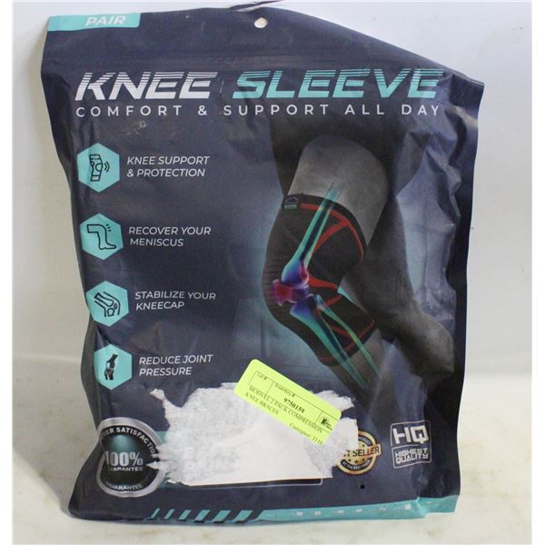 MODVEL 2 PACK COMPRESSION KNEE BRACES