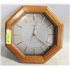 Image 1 : VINTAGE BULOVA WALL CLOCK, WORKS