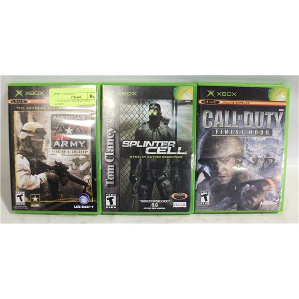3 COMPLETE ORIGINAL XBOX GAMES