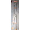 Image 1 : PAIR OF LARGE ALUMINUM CRUTCHES