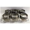 Image 1 : VINTAGE SILVER-OVERLAY DRINKING GLASSES